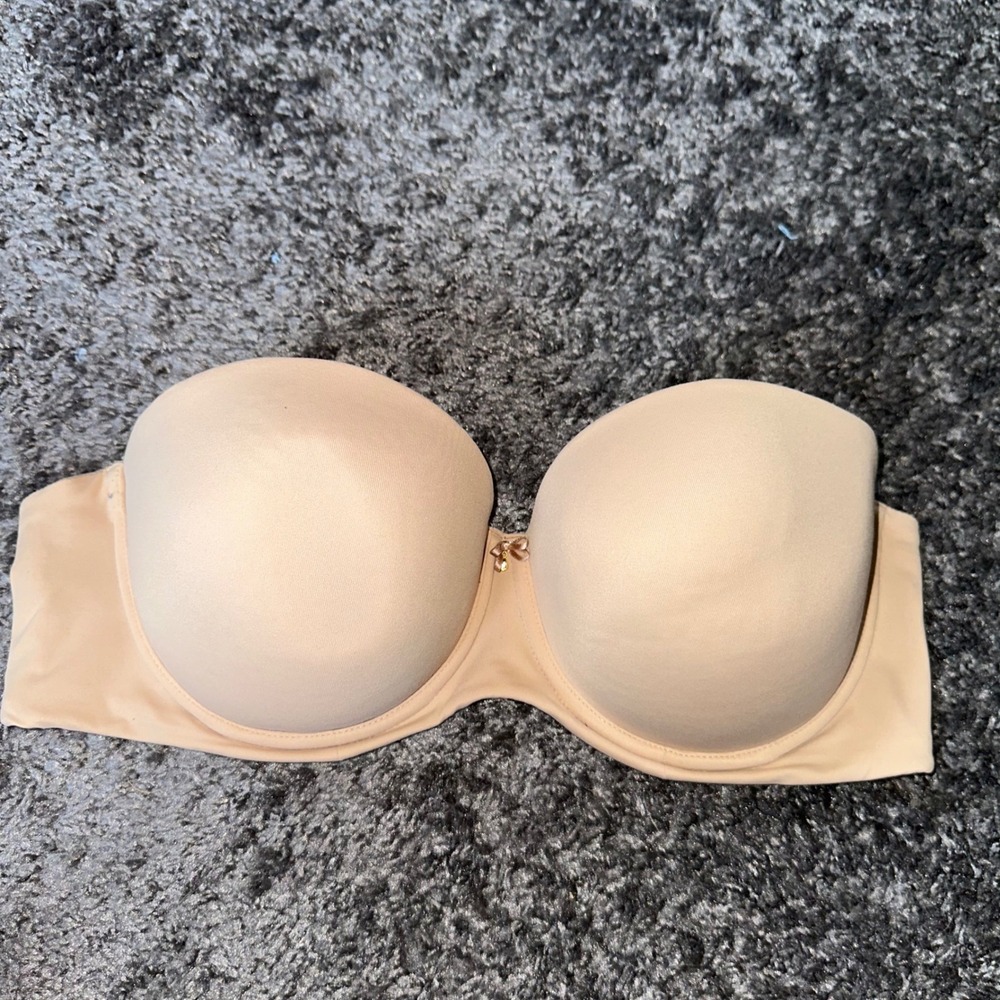 Soma Embraceable Strapless‎ Multiway Bra Nude Bow Detail Size 38D no straps